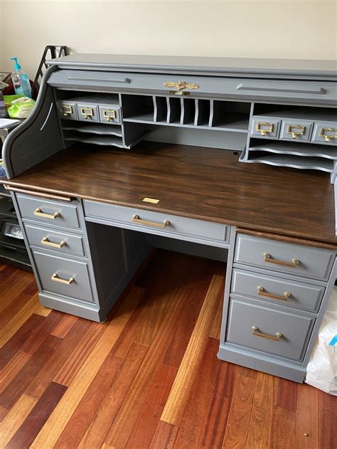 Painted Roll Top Desk | Diy furniture renovation, Furniture renovation ...