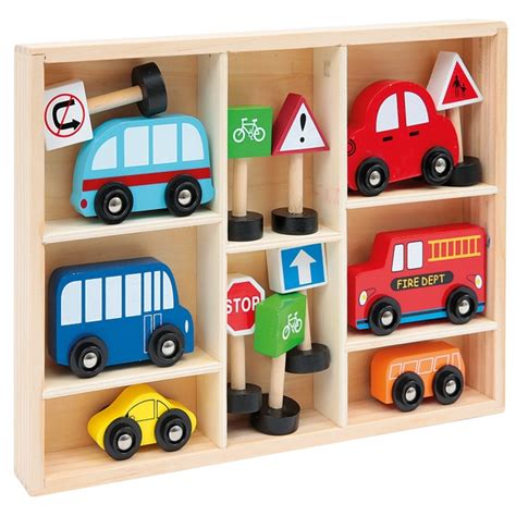 Set voitures WOOD N PLAY King Jouet Activités d éveil WOOD N PLAY