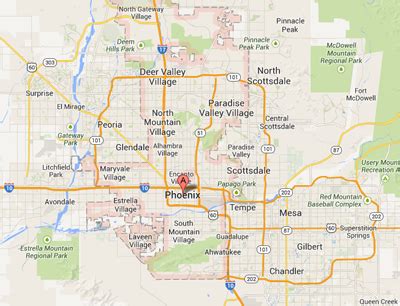 Best Phoenix Suburbs Map