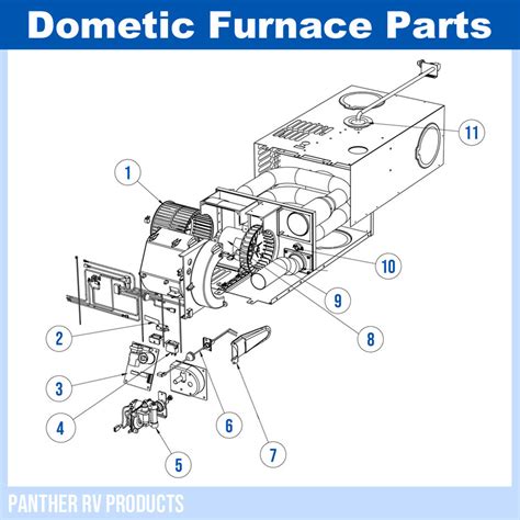 Dometic™ Hydroflame 7916 Ii Rv Propane Heater Furnace 16k Parts Breakdown