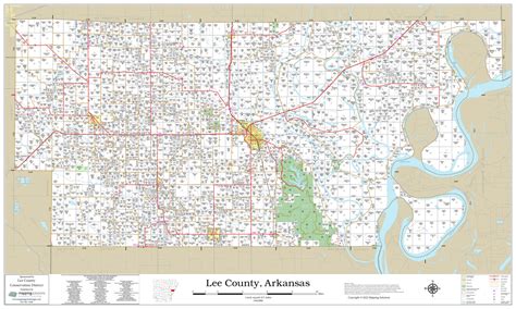 Lee County Arkansas 2022 Wall Map Mapping Solutions