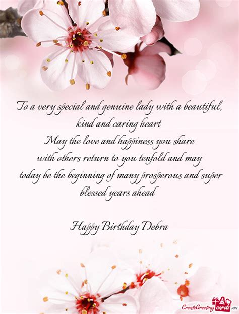 Happy Birthday Debra - Free cards