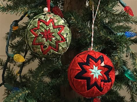 Folded Fabric Ornaments