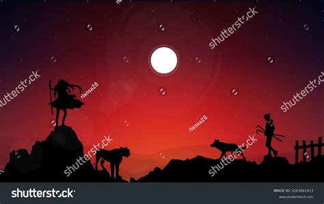 Samurai Anime Wallpaper Samurai Boy Want Stock Vector (Royalty Free ...