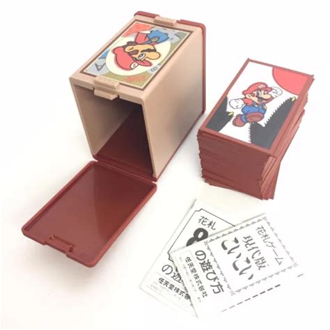 CLUB NINTENDO MARIO Hanafuda Rare Japanese Playing Cards Red Good