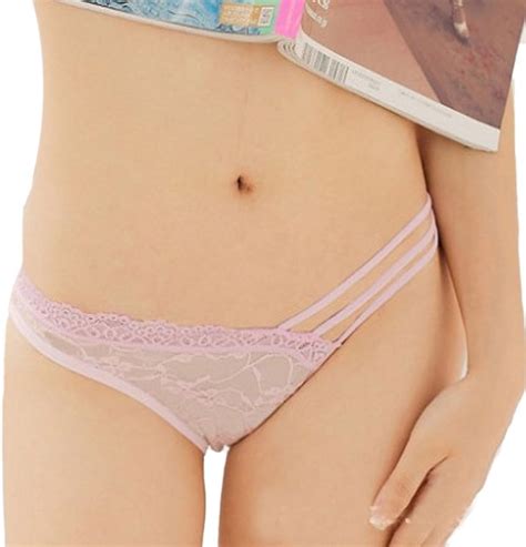 Sunward Hot moda las Lady Sexo Cozy de encaje Calzones Breve Ropa interior Calzón Rosado para