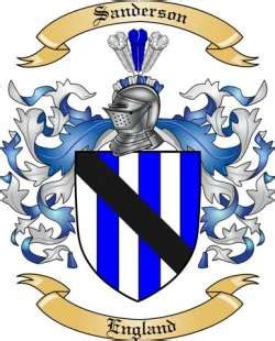 Sanderson Family Crest from England by The Tree Maker