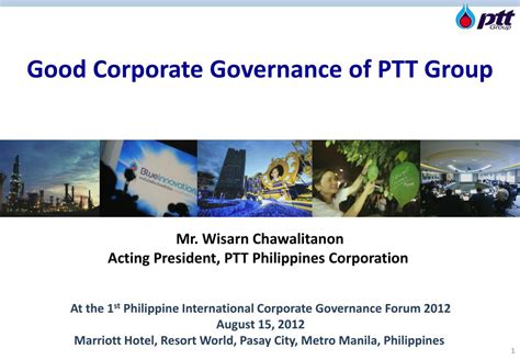 Ppt Good Corporate Governance Of Ptt Group Powerpoint Presentation