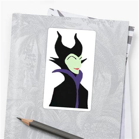 Maleficent Sticker By Malayagrace Redbubble