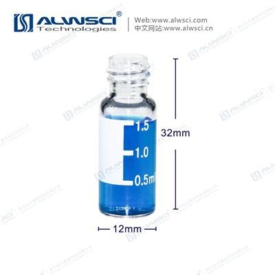 China Ml Clear Screw Vial Graduated With Marking Spot