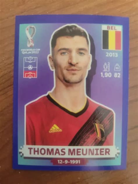 PANINI QATAR 2022 World Cup Stickers Thomas Meunier Blue Parallel BEL8