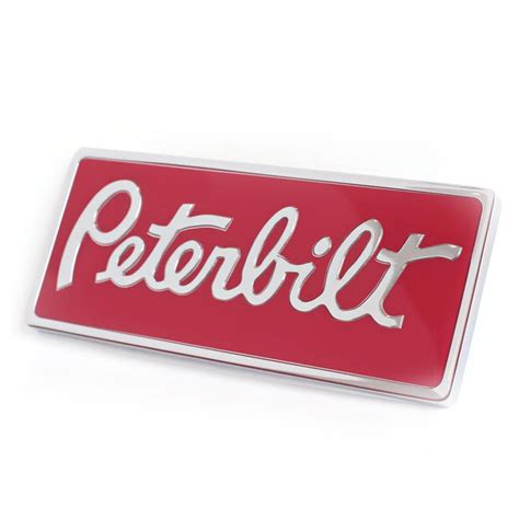 Peterbilt Logo Rectangular Emblem Raneys Truck Parts