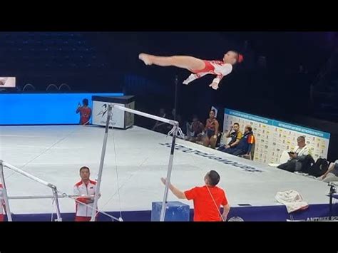 Qiu Qiyuan China HUGE Layout Jaeger Uneven Bars Podium Training