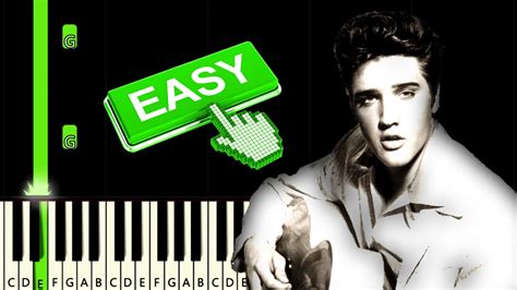 Cant Help Falling In Love Elvis Presley — Piano Tutorial Youtube