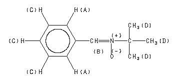 N TERT BUTYL ALPHA PHENYLNITRONE 3376 24 7 1H NMR Spectrum