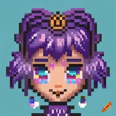 X Highly Detailed Fancy Eyes And Disney Face Chibi Closeup Pixel