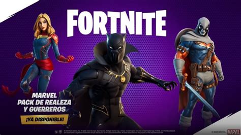 Fortnite Y Las Nuevas Skins Disponibles Black Panther Capitana Marvel