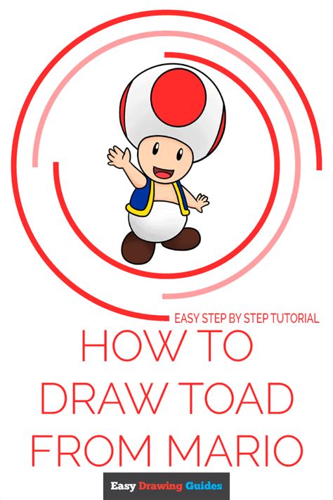 How To Draw Toad From Mario Really Easy Drawing Tutorial