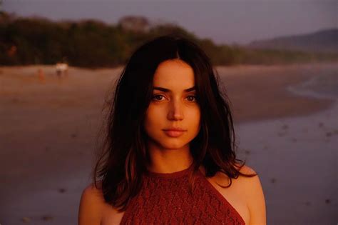 Ana De Armas Women Brunette Actress Beach Women Outdoors Women On Beach