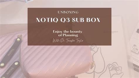 Notiq 3rd Quater Subscription Unboxing YouTube