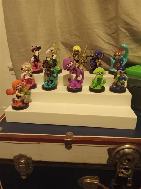 my splatoon amiibo collection, just need eight more! : r/amiibo