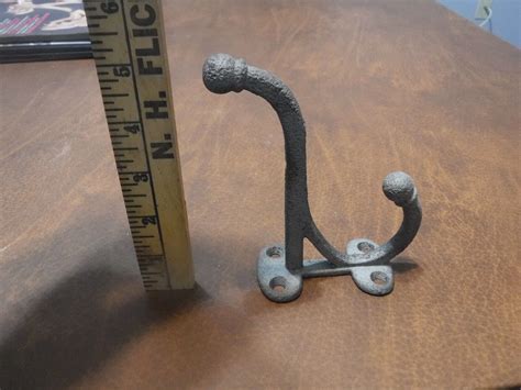 Vintage Antique Cast Iron Double Wall Hookhanger Ebay