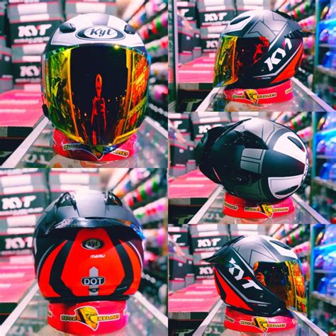 Jual Helm Kyt Dj Maru New Motif 17 Red Matt Paket Ganteng 100