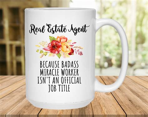 Real Estate Agent Mug Real Estate Agent T Ideas Badass Etsy Uk