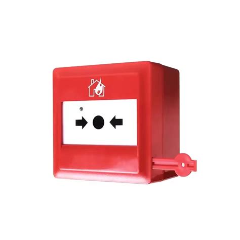 LPCB Approved Intelligent Addressable Fire Alarm Manual Call Point Red