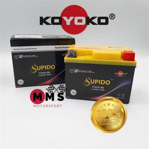 Ytz S Bs Sirim Maintenance Free Acid Battery Sealed Koyoko Supido