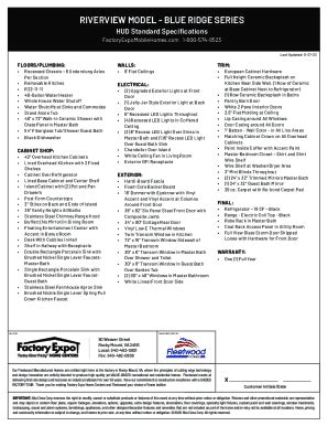 Fillable Online Riverview Model Blue Ridge Series Fax Email Print