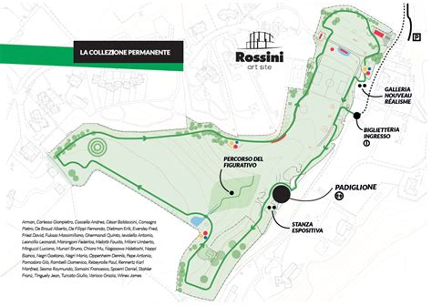 Mappa Del Parco Rossini Art Site