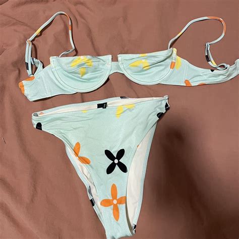 Triangl Bikini Top And Bottom Both Size Medium Has Depop