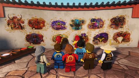 The Ninjago history mural is a painting on the walls of the Monastery ...