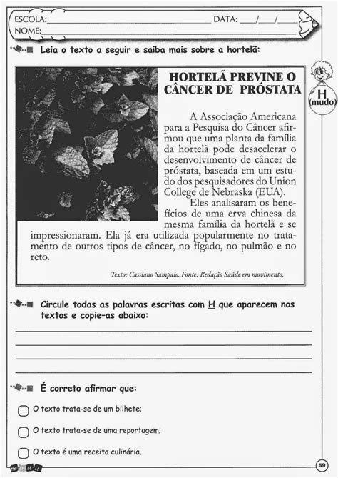 Atividade Reportagem 5 Ano - EDUCA