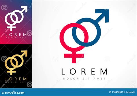 Male And Female Sex Logo Stock Vector Illustration Of Circle 118466336