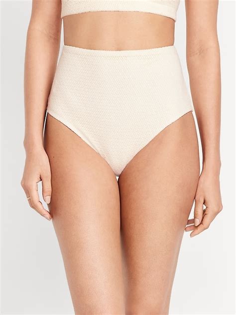 High Waisted Crochet Bikini Swim Bottoms Old Navy