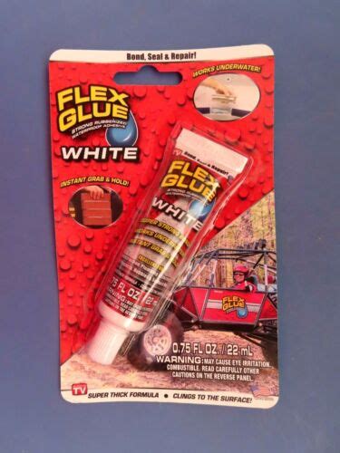 Flex Glue Mini Super Strong Waterproof Adhesive 075 Oz New White Ebay