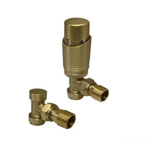 Brushed Brass Kartell Decorative Radiator Valves