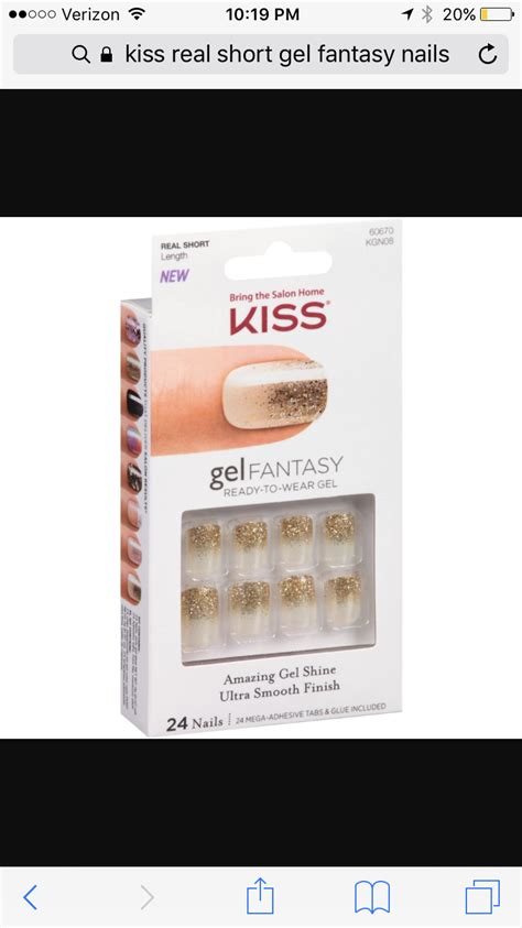 Kiss Nails Velour Fantasy Magnetic Powder Effect Glue Manicure Short Nude Pink Artofit