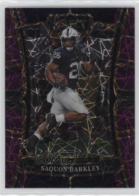 2023 Panini Select Draft Picks Concourse Purple Lazer Prizm Saquon