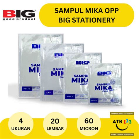 Jual Big Sampul Buku Plastik Mika Opp Tebal Mikron Kwarto Boxy Folio