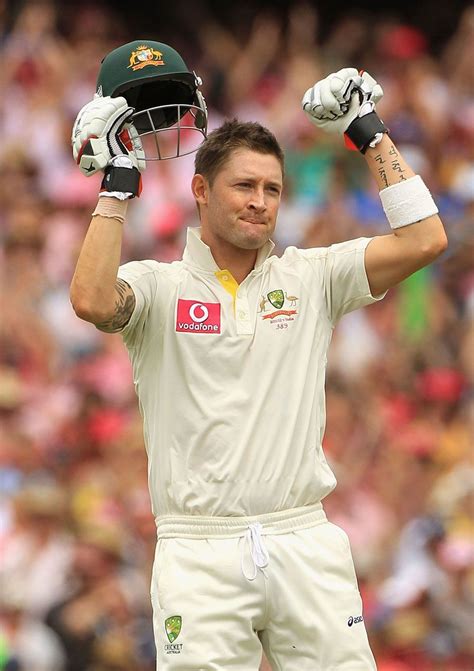 Michael Clarke Celebrates His Triple Hundred