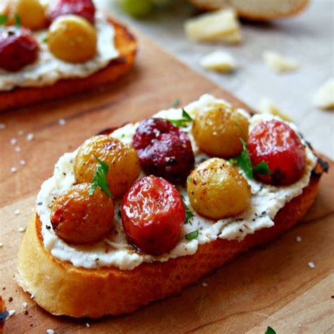 Roasted Garlic Whipped Feta Crostini United Dairy Industry Of Michigan