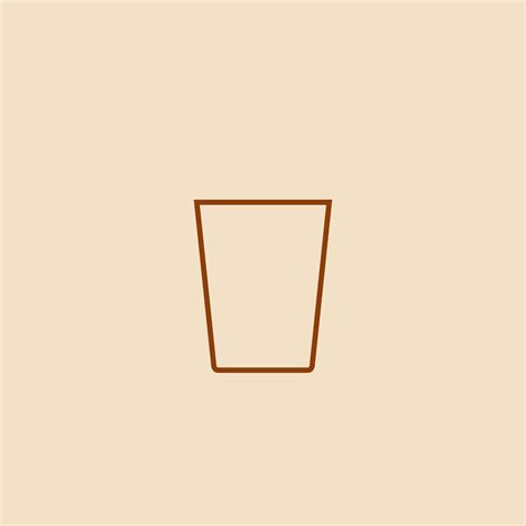 simple water glass outline icon 12472023 Vector Art at Vecteezy