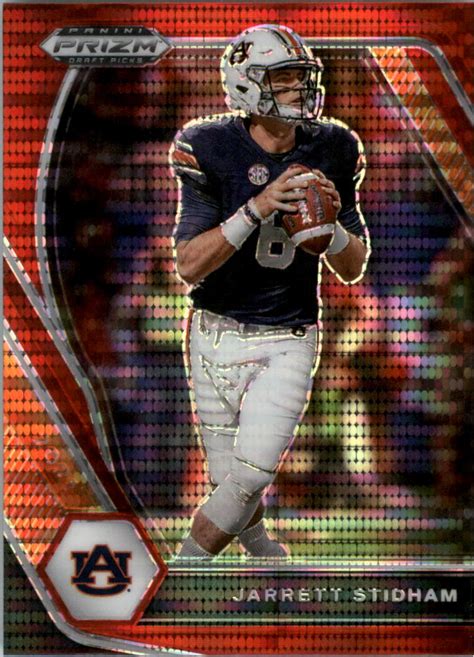 2021 Panini Prizm Draft Picks Prizms Red Pulsar 31 Jarrett Stidham Nm Mt