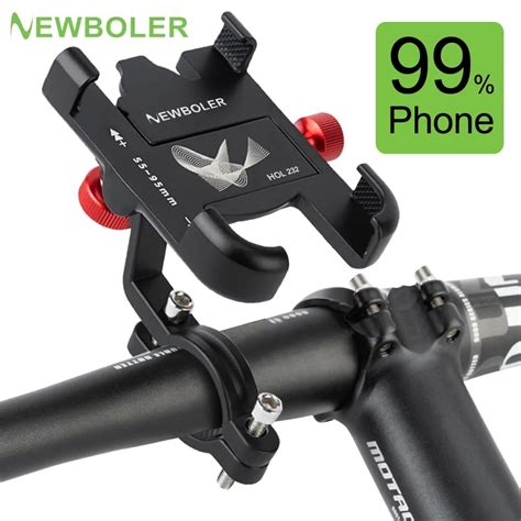 NEWBOLER MTB Phone Mount Stand Bicycle Holder 360 Degrees Rotatable