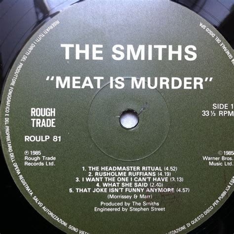 The Smiths Meat Is Murder 1985 Vinyl Discogs