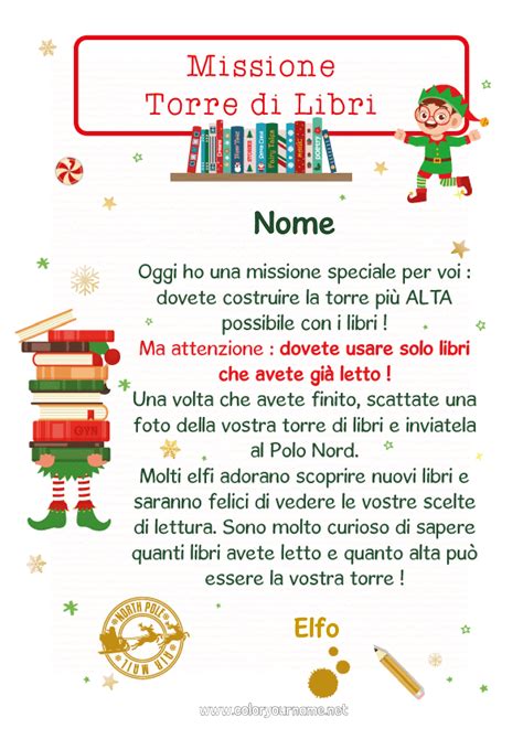 Pagina Da Colorare N Missione Dell Elf Di Natale Lettere Di Elfi