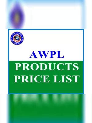 Awpl Products Price List Pdf Instapdf